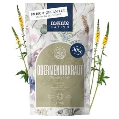 Afbeelding van Agrimonie kruidenthee Monte Nativo (300g) Zacht gedroogd agrimoniekruid Losse thee 100% natuurlijk en zonder toevoegingen Aromatische voor een heerlijke infusie