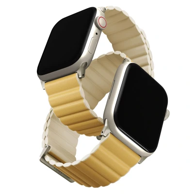 Afbeelding van Apple Watch bandje Echt leder Meerkleurig Geschikt voor 1 9 / SE