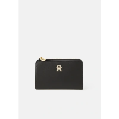 Afbeelding van Tommy Hilfiger Distinct SLIM Wallet Portemonnee, Dames, Maat: One Size, Black