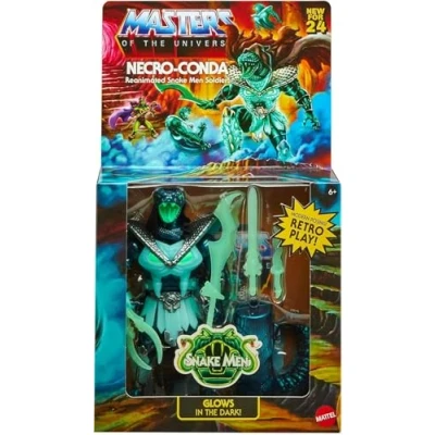 Afbeelding van Masters of The Universe Motu Origins Necro Conda Deluxe Snake Men Soldaat Gloeit in Dark