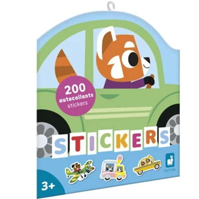 Afbeelding van Janod stickers voertuigen 200st