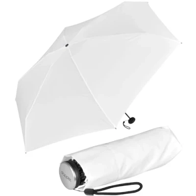 Afbeelding van Doppler Super Mini Fiber compacte zakparaplu extra licht en klein, wit, 92 cm