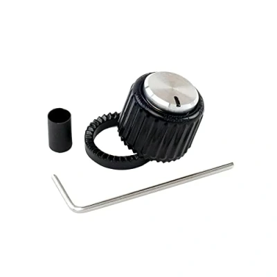 Afbeelding van D&quot;;Addario PW LNL 01BS LokNob Large zwart met zilver
