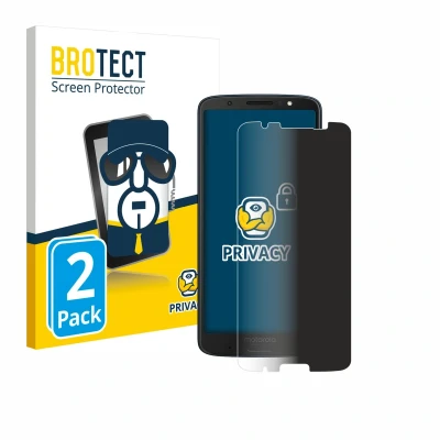 Afbeelding van BROTECT privacy screenprotector voor Motorola Moto G6 Plus Folie Beschermfolie Blauwlichtfilter (2 Stuks)
