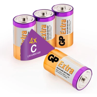 Afbeelding van GP Extra Alkaline batterijen C Baby LR14 batterij 1.5V 4 stuks
