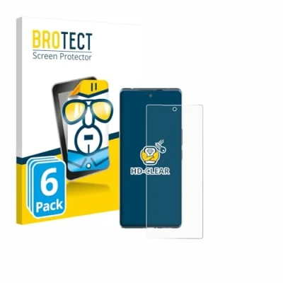 Afbeelding van BROTECT Screenprotector voor HTC U24 Pro Folie Beschermfolie transparant (6 Stuks)