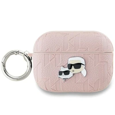 Afbeelding van Karl Lagerfeld Monogram &amp; Choupette Hoofdhoes voor AirPods Pro 2 roze