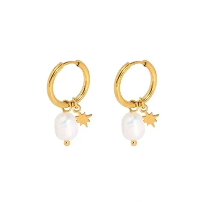 Afbeelding van Lucardi Eve gold plated oorbellen