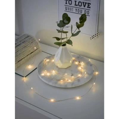 Afbeelding van Konstsmide 1461 860 Micro lichtketting Binnen werkt op batterijen Aantal lampen 40 LED Amber