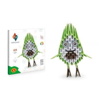 Afbeelding van Origami 3D Mooie papiersculptuur met gepatenteerde onderdelen en begrijpelijke bouwhandleiding, vanaf 8 jaar (avocado)