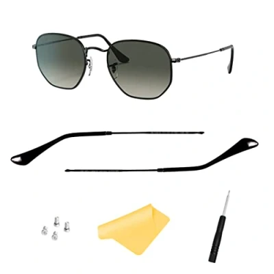 Afbeelding van Vervanging Tempelarm, Tempeltips voor Ray Ban RB3447 RB3547N RB3548N RB3647N Zonnebril, met 4 schroeven, 1 schroevendraaier (zwart)