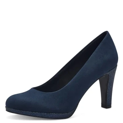 Afbeelding van Marco Tozzi Klassieke pumps, Dames, Maat: 38, Navy Textiel