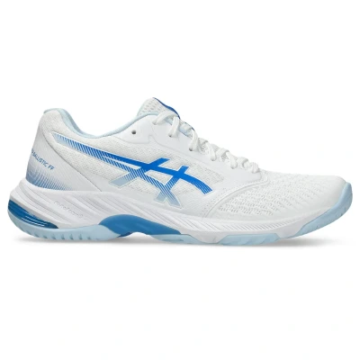 Afbeelding van Asics Netburner Ballistic 3 Volleybalschoenen, Dames, Maat: 40.5, White/blue coast Textiel/ synthetisch