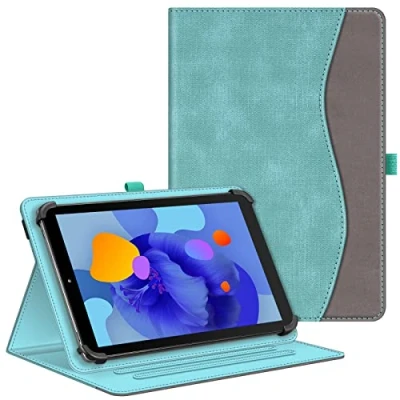 Afbeelding van Fintie TECLAST M50HD 2024, universele hoes voor Blackview Tab90 11 inch, Tab 70/Tab 80 10 SGIN/HotLight/DOOGEE/Lville 10,1 multi hoekhoes universeel 9 inch tablet, turquoise