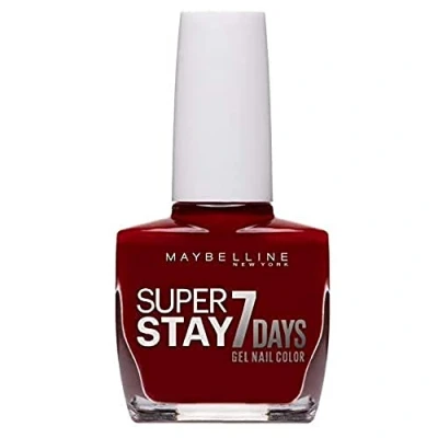 Afbeelding van Maybelline New York SuperStay 7 Days parelmoer nagellak 06 Deep Red