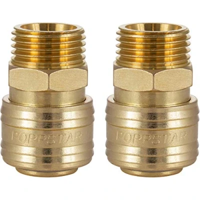 Afbeelding van Poppstar 2x Snelkoppeling Perslucht NW 7,2 met 1/2&quot; Schroef Buitendraad voor Persluchtaansluiting