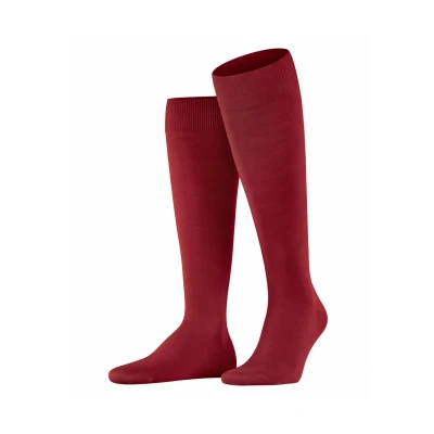 Afbeelding van Falke Climawool Business &amp; Casual Kniekousen scarlet, Heren, Maat: 39/40, Scarlet