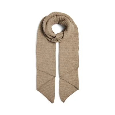 Afbeelding van PIECES Pcpyron lange sjaal met structuur voor dames, Noos Bc Sjaal, zilverkleurig nerts, one size