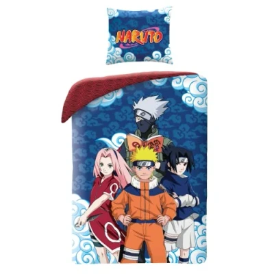 Afbeelding van Dekbedovertrek, Sasuke Sakura Kakashi 140 x 200 Katoen