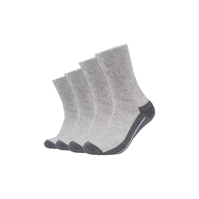 Afbeelding van camano 4ER PACK Sportsokken, Maat: 35 38, Light grey melange