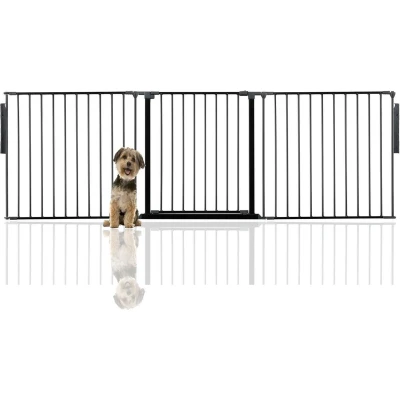 Afbeelding van Bettacare Premium Multi Panel Flexibele Huisdierenbarrière Assortiment, Zwart, tot 216cm Breed (32 opties beschikbaar),Hondenbarrière voor Huisdieren Honden en Puppy&#039;s, Puppybarrière geschikt binnen buitengebruik