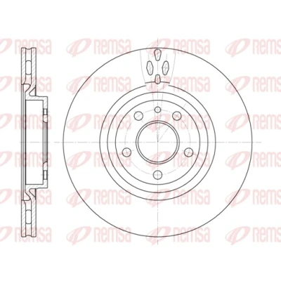 Afbeelding van REMSA 6315.11 Remschijf Vooras 284, 284 22 5 Geventileerd ALFA ROMEO: Spider, GTV