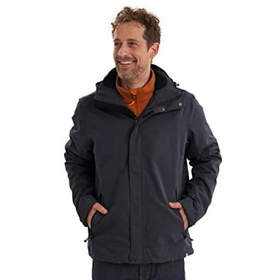 Afbeelding van killtec Men&#039;s Functioneel jack met afritsbare capuchon Xenios, black, 3XL, 23646 000