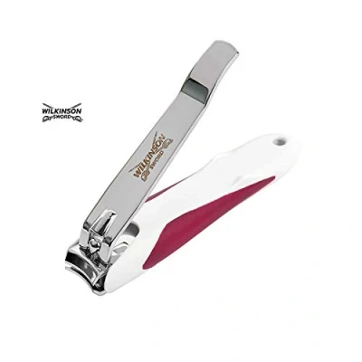 Afbeelding van Wilkinson Sword Manicure Nagelknipper Voetnagelknipper Met Nagelvanger, Wit,Rood,Zilver