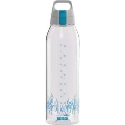Afbeelding van SIGG Tritan Renew drinkfles Total Clear One MyPlanet Aqua Geschikt voor koolzuurhoudende dranken Vaatwasmachinebestendig Fruitzeef Lekvrij BPA vrij Lichtblauw 1.5L