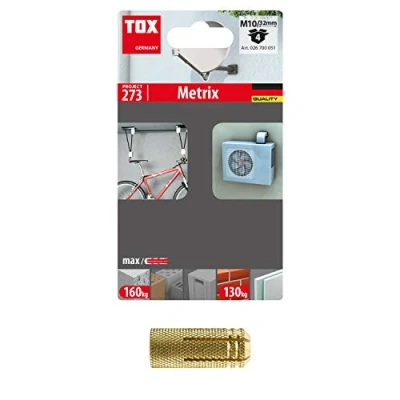 Afbeelding van TOX Messing spreidpluggen Metrix M10x32 mm, 4 stuks, 026700051