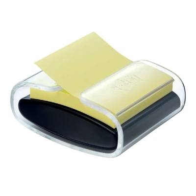 Afbeelding van Memoblokdispenser 3M Pro tbv Post it Z Notes 76x76mm transparant zwart