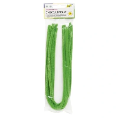 Afbeelding van Chenilledraad Folia 50cm lang 10 stuks groen