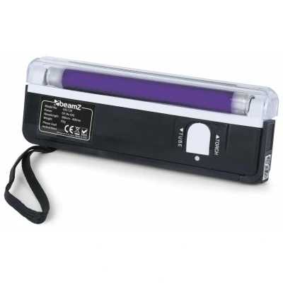 Afbeelding van BeamZ draagbare 15cm Blacklight UV lamp met zaklamp