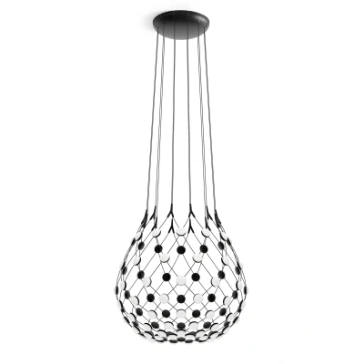 Afbeelding van Luceplan Mesh hanglamp Ø80 LED 3m snoer draadloze bediening