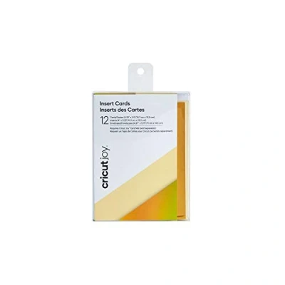 Afbeelding van Cricut Kaarten invoegen Crème &amp; Goud Holografisch 10,8cm x 14cm (4,25&quot; 5,5&quot;) 12 Pack voor gebruik Joy