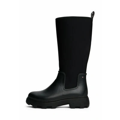 Afbeelding van Tommy Hilfiger Plateaulaarzen, Dames, Maat: 36, Black Schoenen