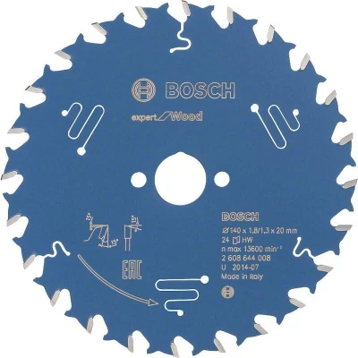 Afbeelding van Bosch Accessories 2608644008 cirkelzaagblad Expert for wood, 140 x 20 1,8 mm 24
