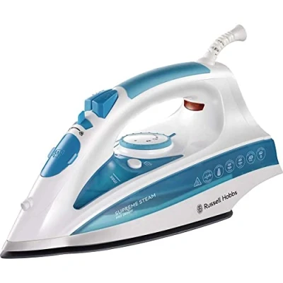 Afbeelding van Russell Hobbs Strijkijzer (2600 Watt, 70 g Stoom, 210 g/min Extra Stoomstoot, 300 ml Waterreservoir, Keramische Zoolplaat, Watersproeifunctie, Antikalk, Druppelstop) Stoomstrijkijzer 20562 56