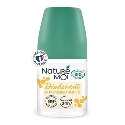 Afbeelding van Naturé Moi Deodorant Roll on 24 uur werkzaamheid met probiotische werkzame stoffen Zomergeur 99% natuurlijke oorsprong 50 ml Gemaakt in Frankrijk