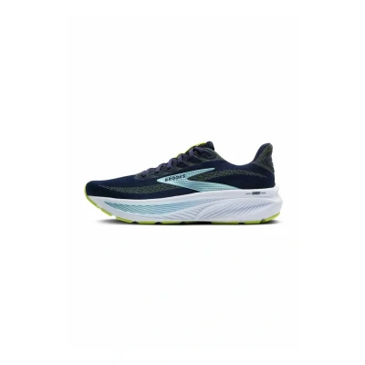 Afbeelding van Brooks Ghost Hardloopschoenen voor op de weg, Heren, Maat: 47.5, Peacoat lime blue Textiel