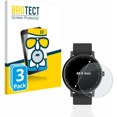 Afbeelding van BROTECT Screenprotector voor Horloges (Rond, ø: 40 mm) Folie Beschermfolie Beschermglas matte (3 Stuks)