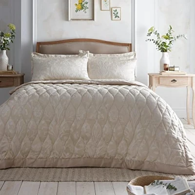 Afbeelding van Appletree Heritage Elysia Jacquard Sprei 200cm X 230cm in Champagne