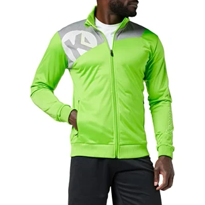 Afbeelding van Kempa Core 2.0 Poly Jacket Hoop Groen Donker Grijs Melange Maat M