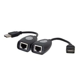 Afbeelding van Cablecc USB Toetsenbord Muis Over RJ45 CAT5E CAT6 Kabel Extension Extender Adapter