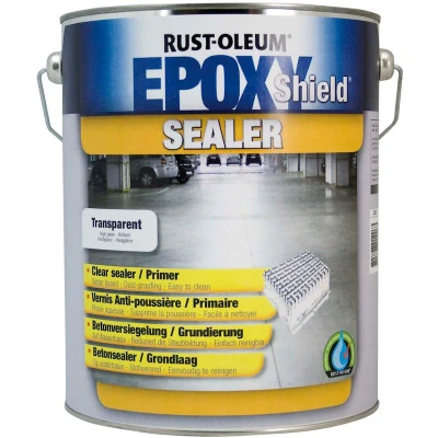 Afbeelding van rust oleum epoxyshield betonsealer/primer transparant 5 ltr