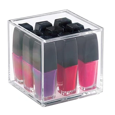 Afbeelding van Opbergbox iDesign Clarity Transparant (10,4 x 10,2 cm)
