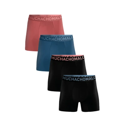 Afbeelding van Muchachomalo Heren Boxershorts 4 Pack Maat M 95% Bamboe Mannen Onderbroeken