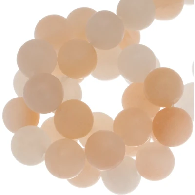 Afbeelding van Roze Aventurijn Frosted Kralen (8 mm) 45 stuks
