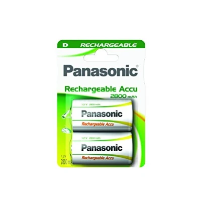 Afbeelding van Panasonic D HR20 3000 mAh Oplaadbare Batterijen 2 stuks