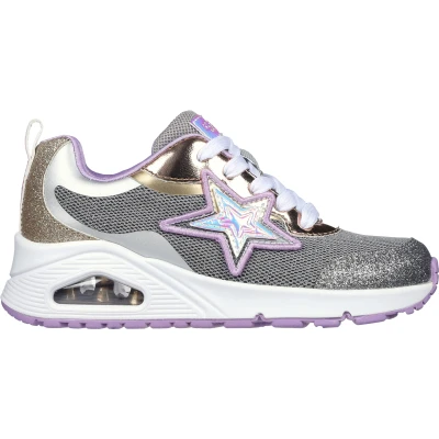 Afbeelding van Skechers UNO Sneakers laag gunmetal/multicoloured voor kinderen, Maat: 37, Gunmetal/multi coloured Textiel/ synthetisch